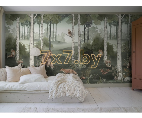 NEWBIE WALLPAPER II 6943  Wild Forest Mural