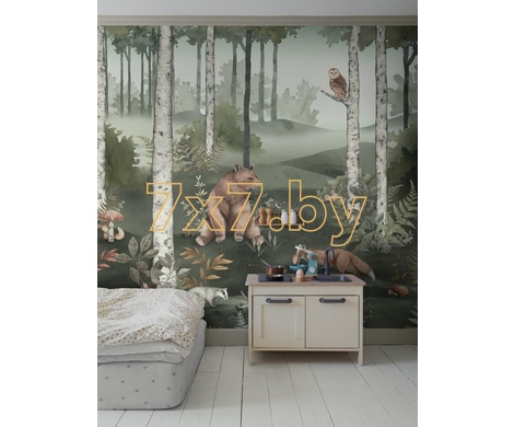 NEWBIE WALLPAPER II 6943  Wild Forest Mural