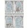 FORNASETTI 114/8015 Procuratie e Scimmie Soft Grey & Ice Blue